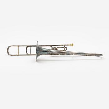 A Valve trombone, Ahlberg & Ohlsson, Stockholm, early 20th Century.