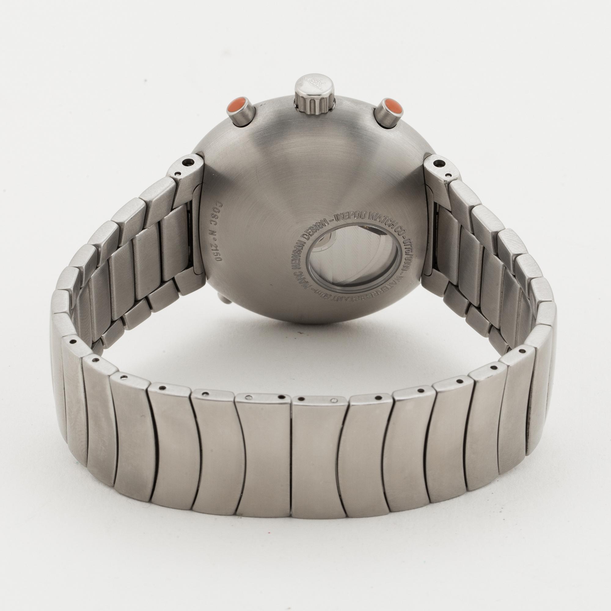 IKEPOD, Hemipod, Chronometer, Marc Newson design, armbandsur, 44 mm.