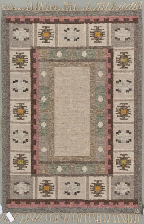 MATTA, rölakan, Signerad IS (Ingegerd Silow). Ca 202x138 cm.