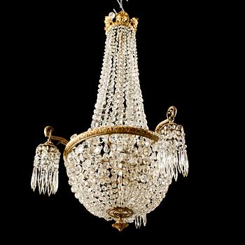 LJUSKRONA, oskariansk, omkring år 1900. Höjd ca 115 cm.