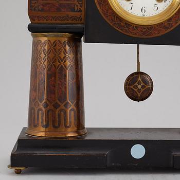 A German Art nouveau table clock, circa 1900.