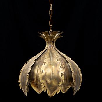 Svend Aage Holm Sørensen, a brass ceiling light, Sørensen & Pedersen Belysning ApS, Denmark, 1960-tal.