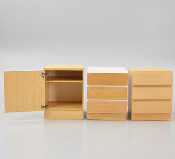 Pirkko Stenros, two dressers, a cabinet and a table top, Muurame, Finland.