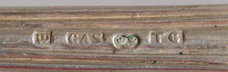 MATSKEDAR samt TESKEDAR, 24 delar, silver, 1855-97. Vikt 830 gr.