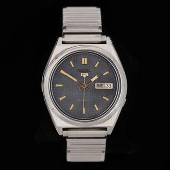 ARMBANDSUR, herr, stål, Seiko, 5, Automatic, 1980-tal.