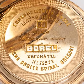 Borel Neuchatel, pocket watch, hunter, 37.5 mm.