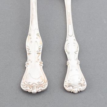 Cg Hallberg, a part 'Prins Albert' silver cutlery, Stockholm, 1947-48 (155 pieces).