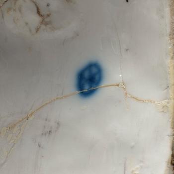 A Höchst figure group with a sleeping boy, 1770s.