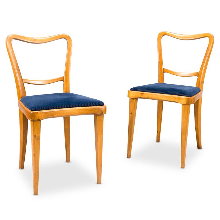 A pair of late 1940s chairs by Erkki Huttunen Architectural Office.