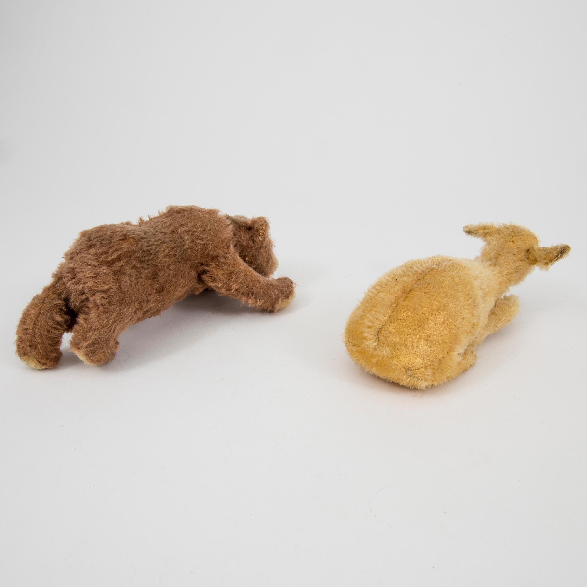 A bear and reindeer probably Germany 1910/20s.