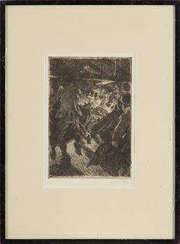 ANDERS ZORN, etching, 1917, signed in pencil.