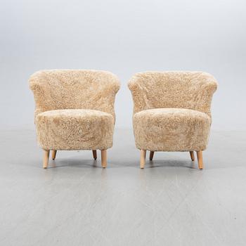 Fåtöljer, ett par, Swedish Modern, 1940-tal.