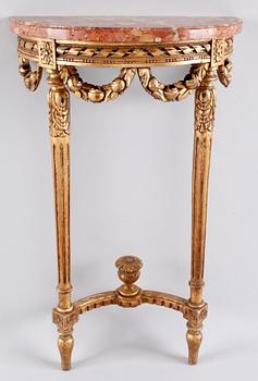 SPEGEL MED KONSOLBORD, Louis XVI-stil, 1900-tal.