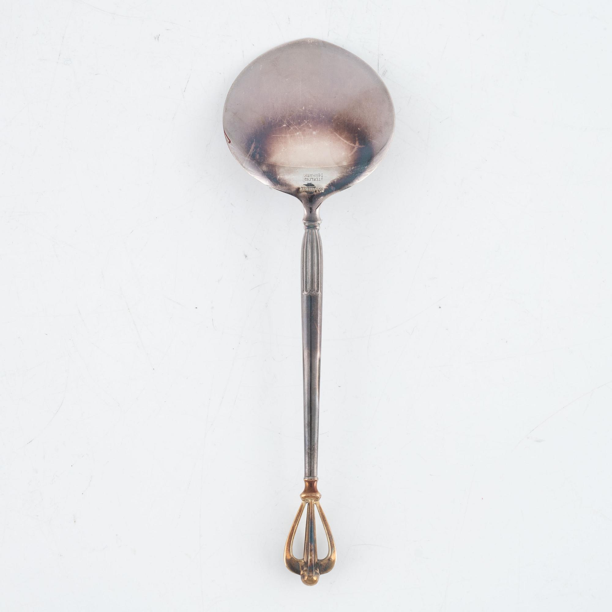 W&S Sørensen, 14 delar, "Krone", sterlingsilver, Danmark.