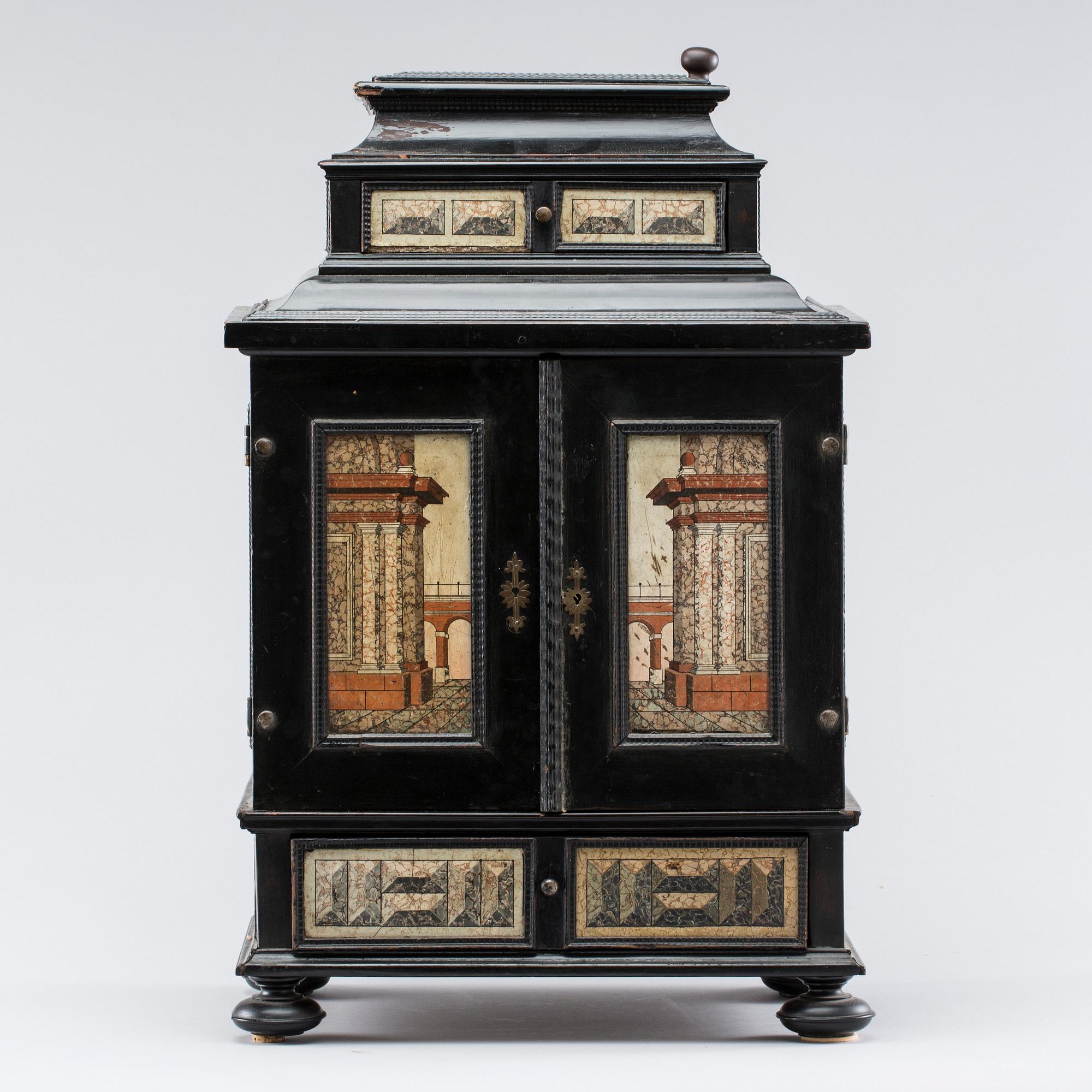 KABINETTSKÅP, barock, 1600-tal.