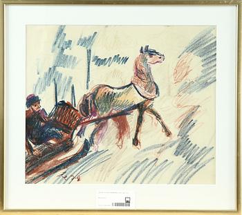 Ester Henning · ESTER HENNING, krita, sign.