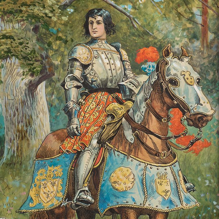 Jenny Nyström, The knight and the shepherdess.