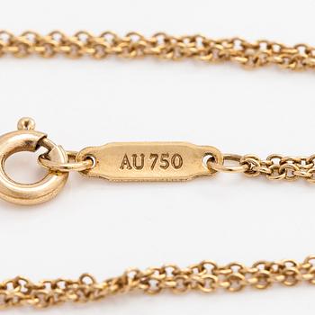 Tiffany & Co, an 18K gold 'Infinity' necklace.