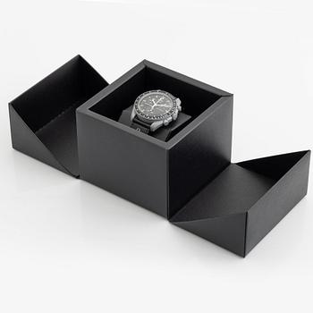 Swatch/Omega, MoonSwatch, "Mission to the Moon", chronograph, wristwatch, 42 mm.