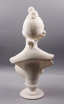 BYST, vit alabaster. 1800-talets slut.