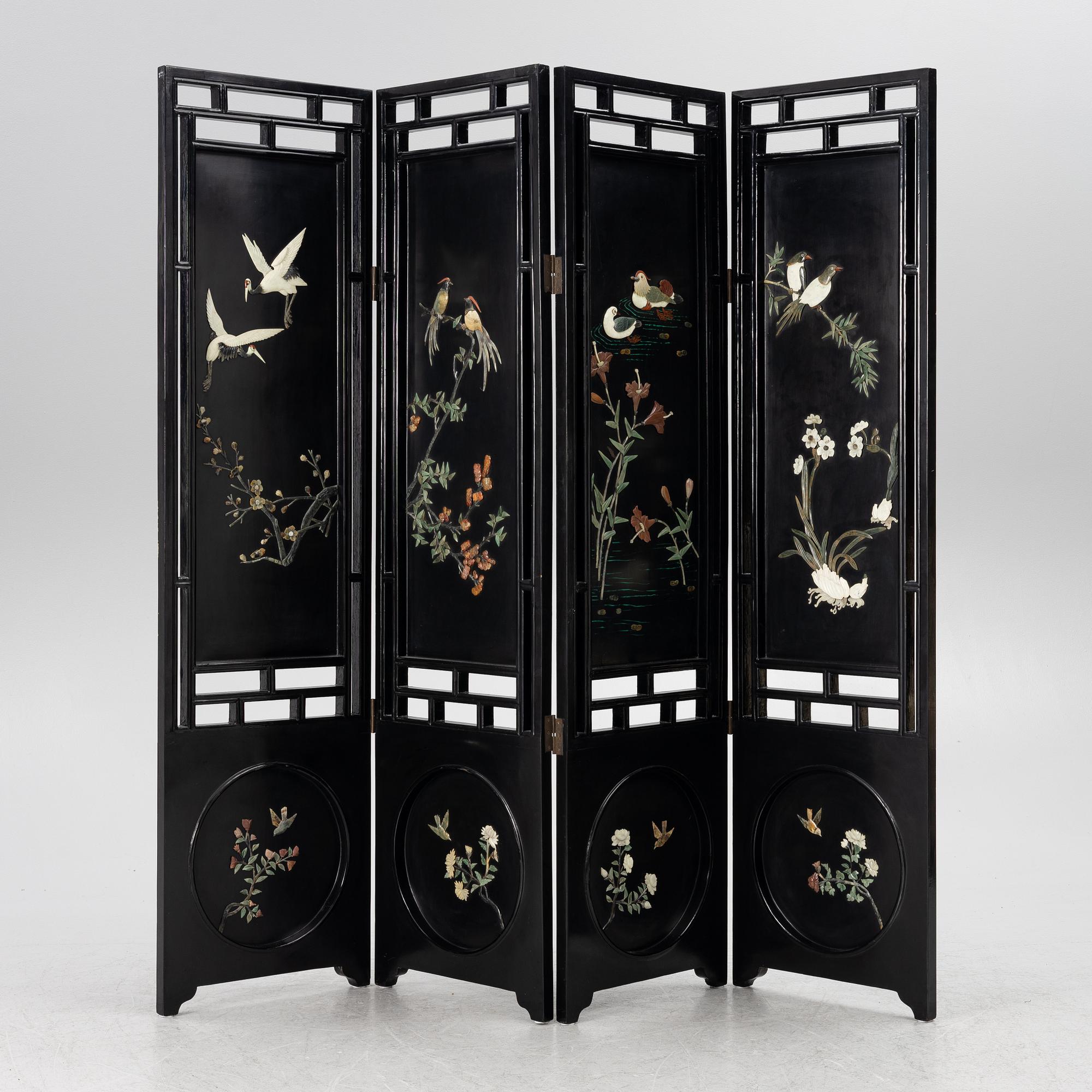 Folding screen, China, 20th Century.