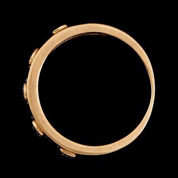 RING, 18 k guld och diamanter 0.25 ct. Vikt ca 4 g.