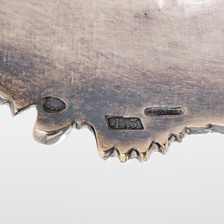 Hedelmäkori, hopeoitu, Christofle, Ranska, noin 1900-luvun puoliväli.