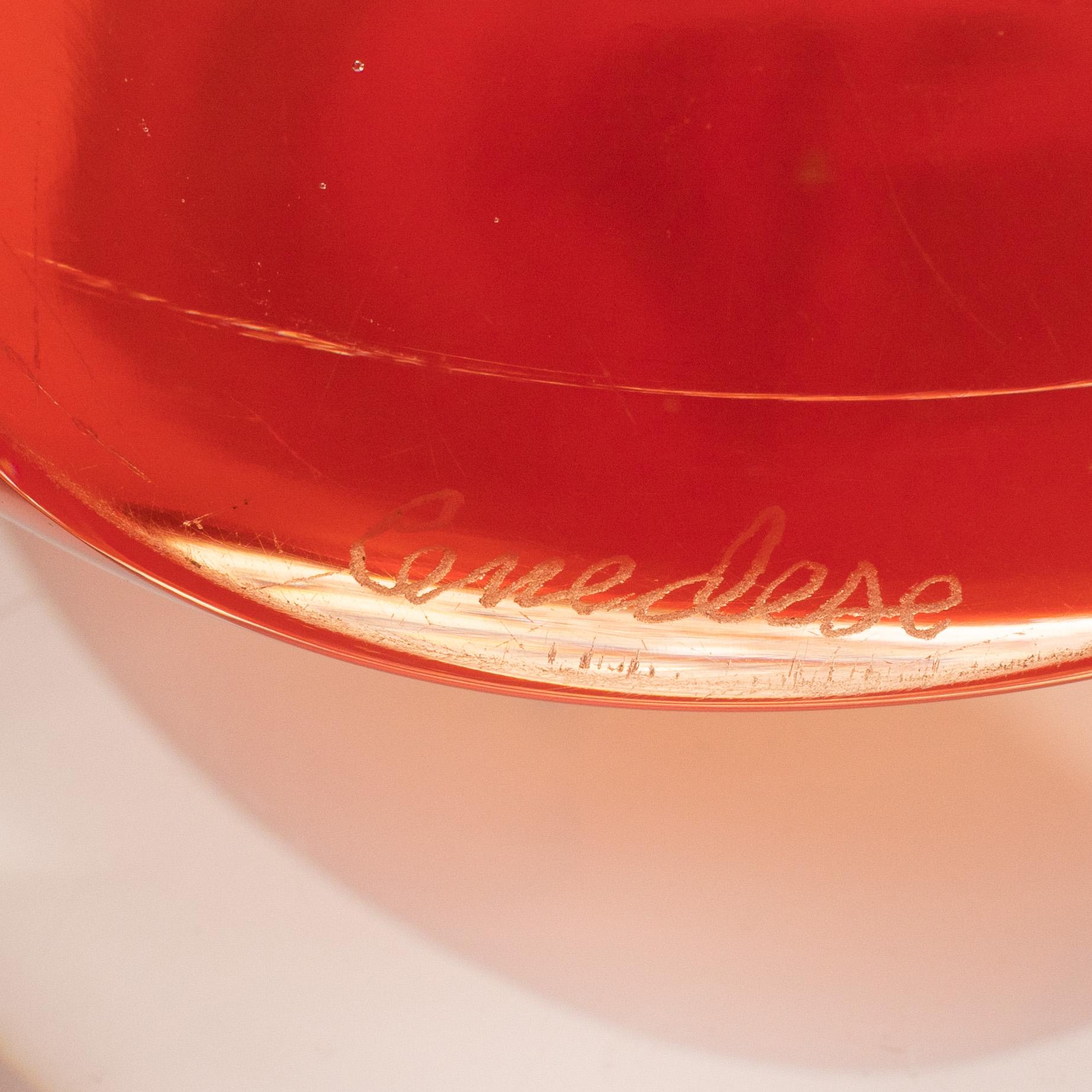 Vas, glas, Cenedese, Murano, Italien, signerad.