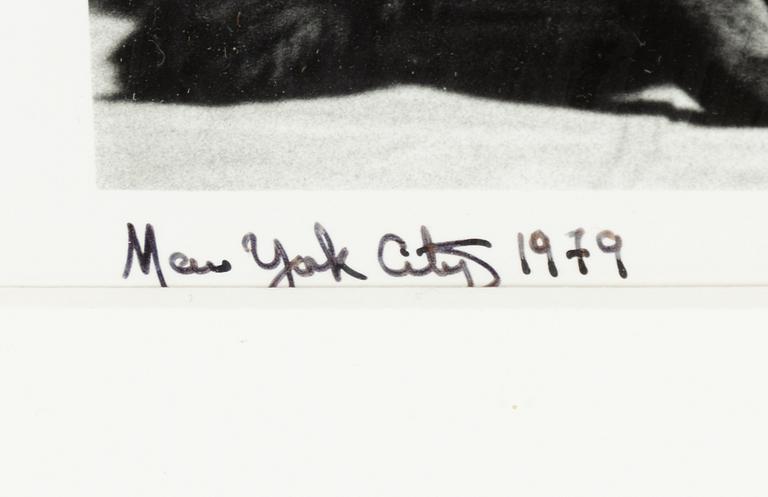 Martin Hugo Maximillian Schrieber, "Madonna and Hugo the Cat, New York 1979".
