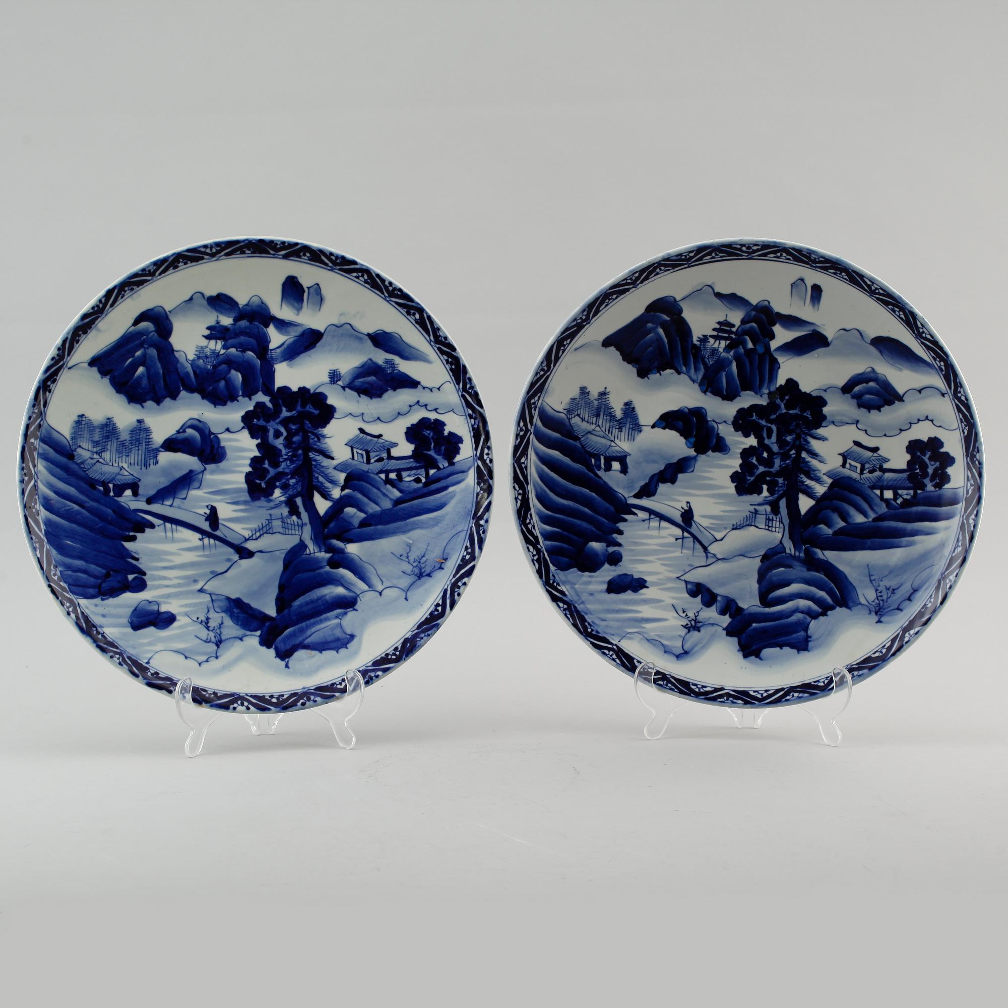 FAT, 1 par, porslin, Japan, 1900-tal.