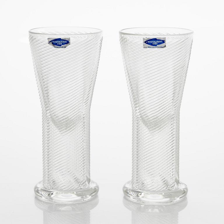 Kaj Franck, a set of six 'Delfoi' goblets, Nuutajärvi. Designed 1976, in production 1980-1981.