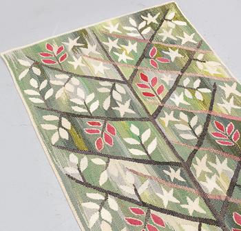 Barbro Nilsson, a textile, "Grön kvist", tapestry weave, ca 210-212 x 59-60,5 cm, signed AB MMF BN.