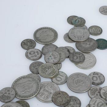 SILVERMYNT, Sverige, 1906 fram till 1961. Tot ca 657 gram.