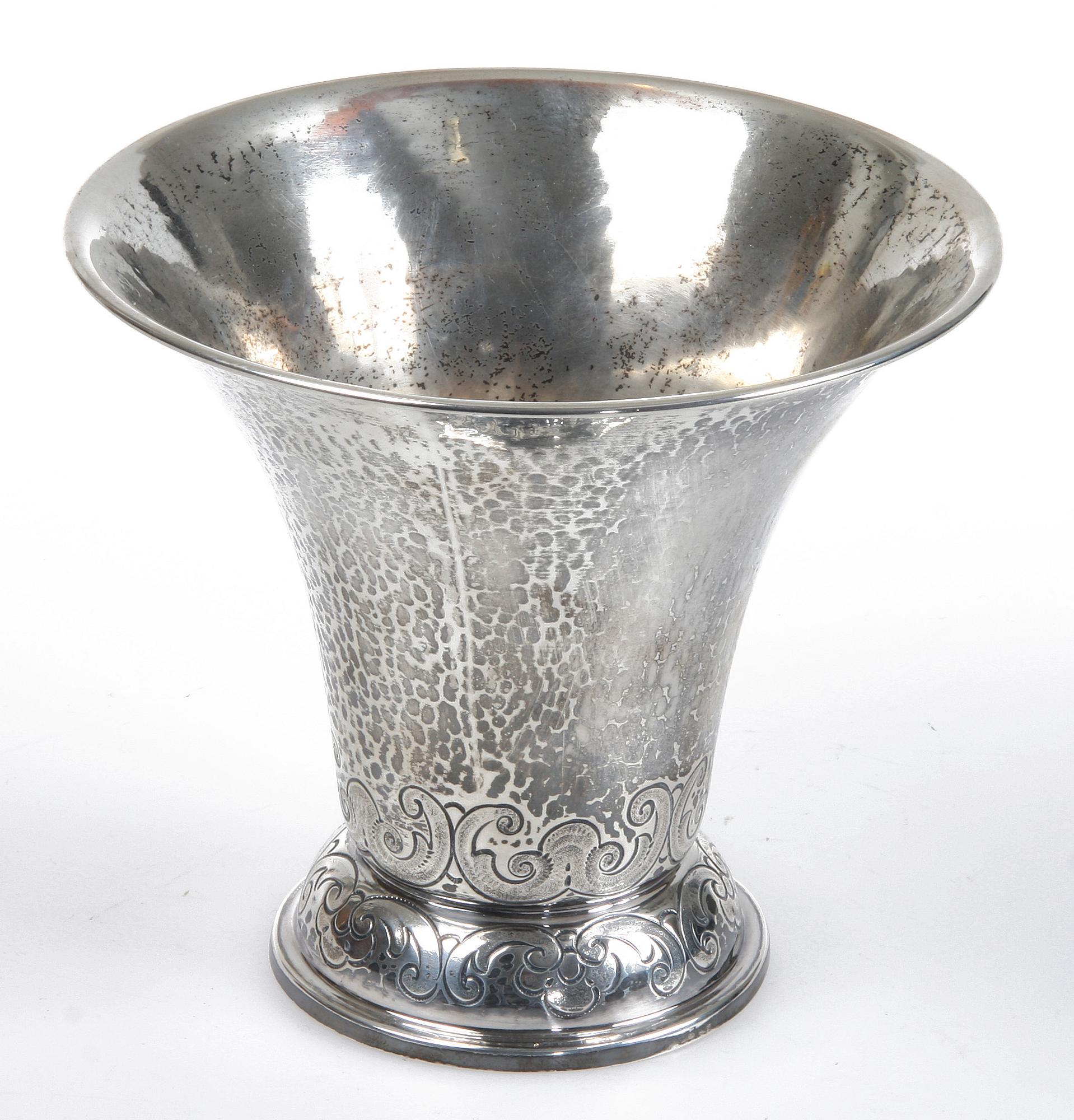 SKÅL, silver, K. Anderson, 1927. Vikt ca 362 gr.