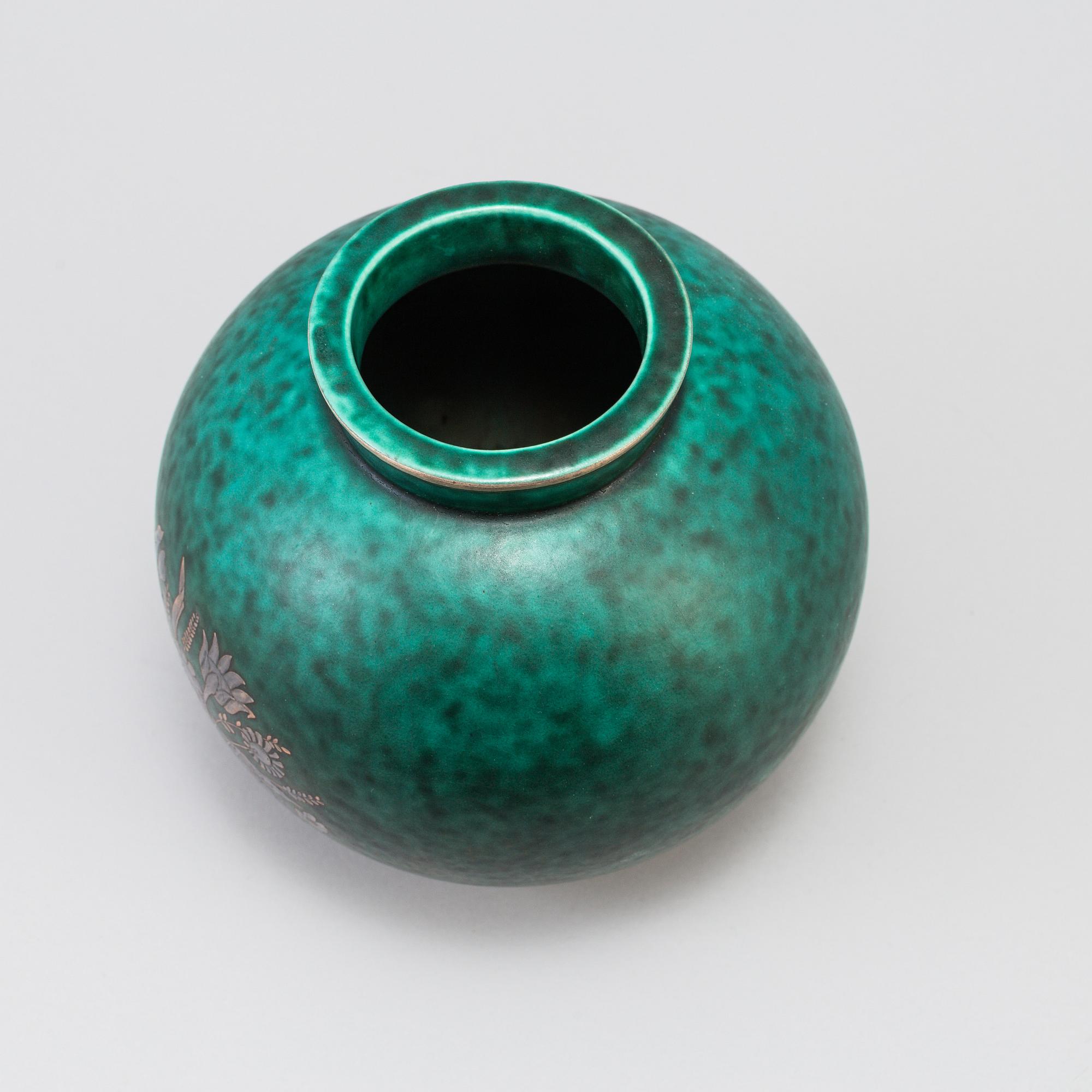 WILHELM KÅGE, vas av stengods, "Argenta", Gustavsberg 1948.