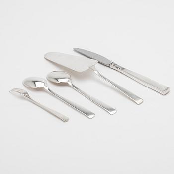 Jacob Ängman, besticksuppsättning, 103 delar, silver, "Rosenholm", GAB, Eskilstuna & Stockholm, 1960-70-tal.
