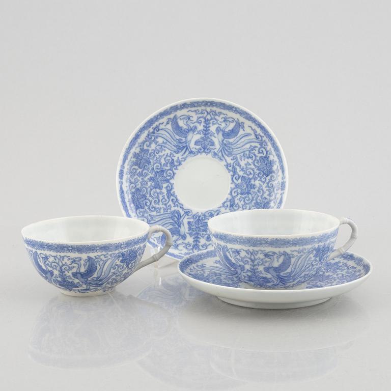 A three pieces Japanese porcelain tea set, first part of the 20th century.