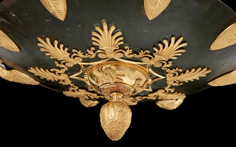 AMPEL, för åtta ljus, Empire, 1800-talets början.
