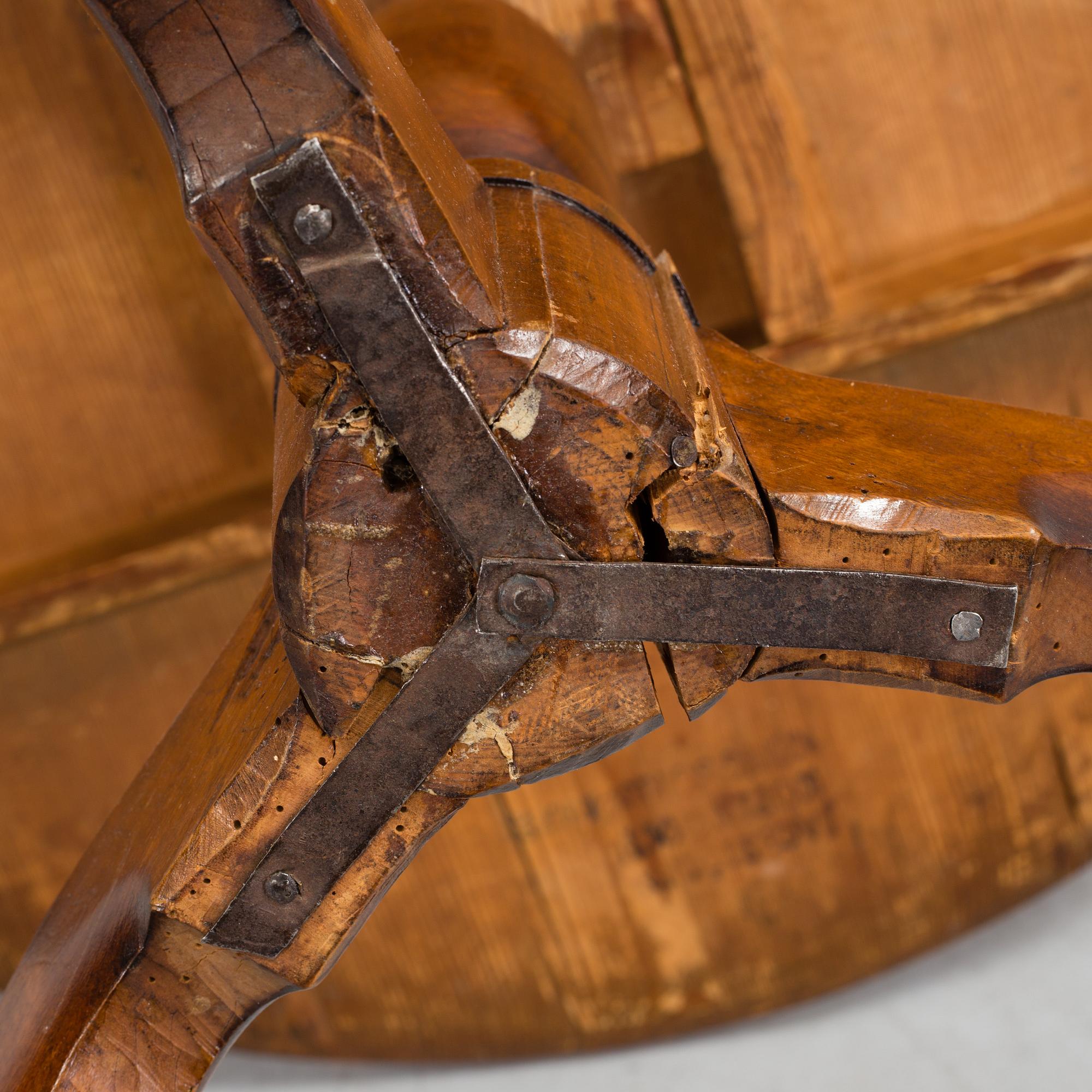 A Swedish 18th century tilt-top table by J Sjölin, master 1767-1785.