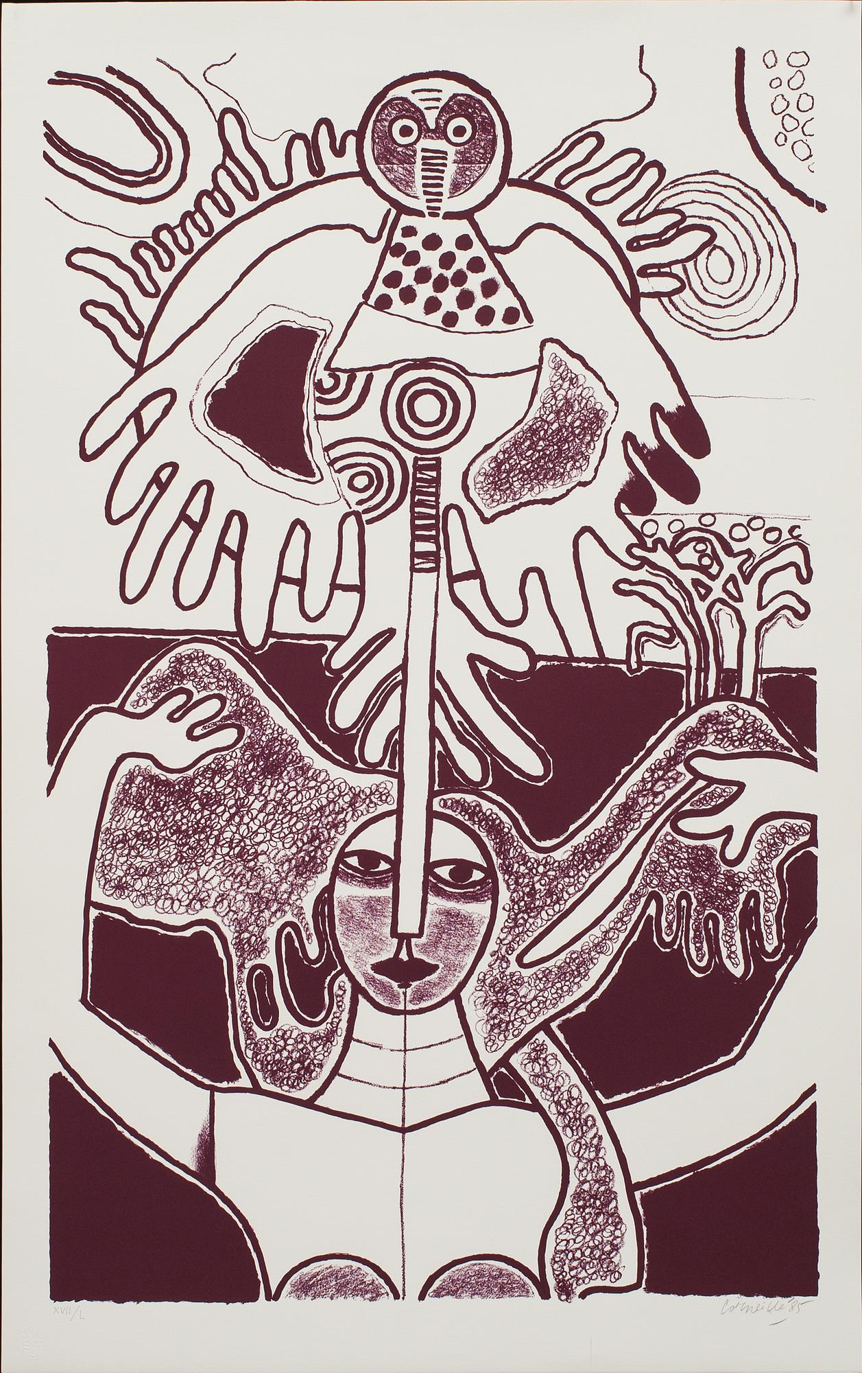 BEVERLOO CORNEILLE, färgserigrafi, signerad, numrerad XVII/L och daterad- 85.