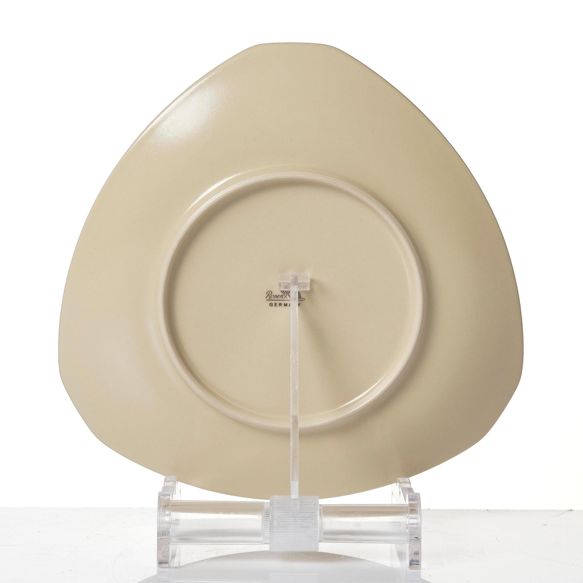 Dorothy Hafner, a 47-piece "Flash" ceramic dinner service, Rosenthal, Germany, post 1984.