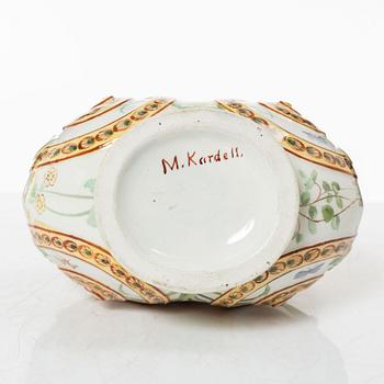 Karaff, flintgods, Gustavsberg, sent 1800-tal.