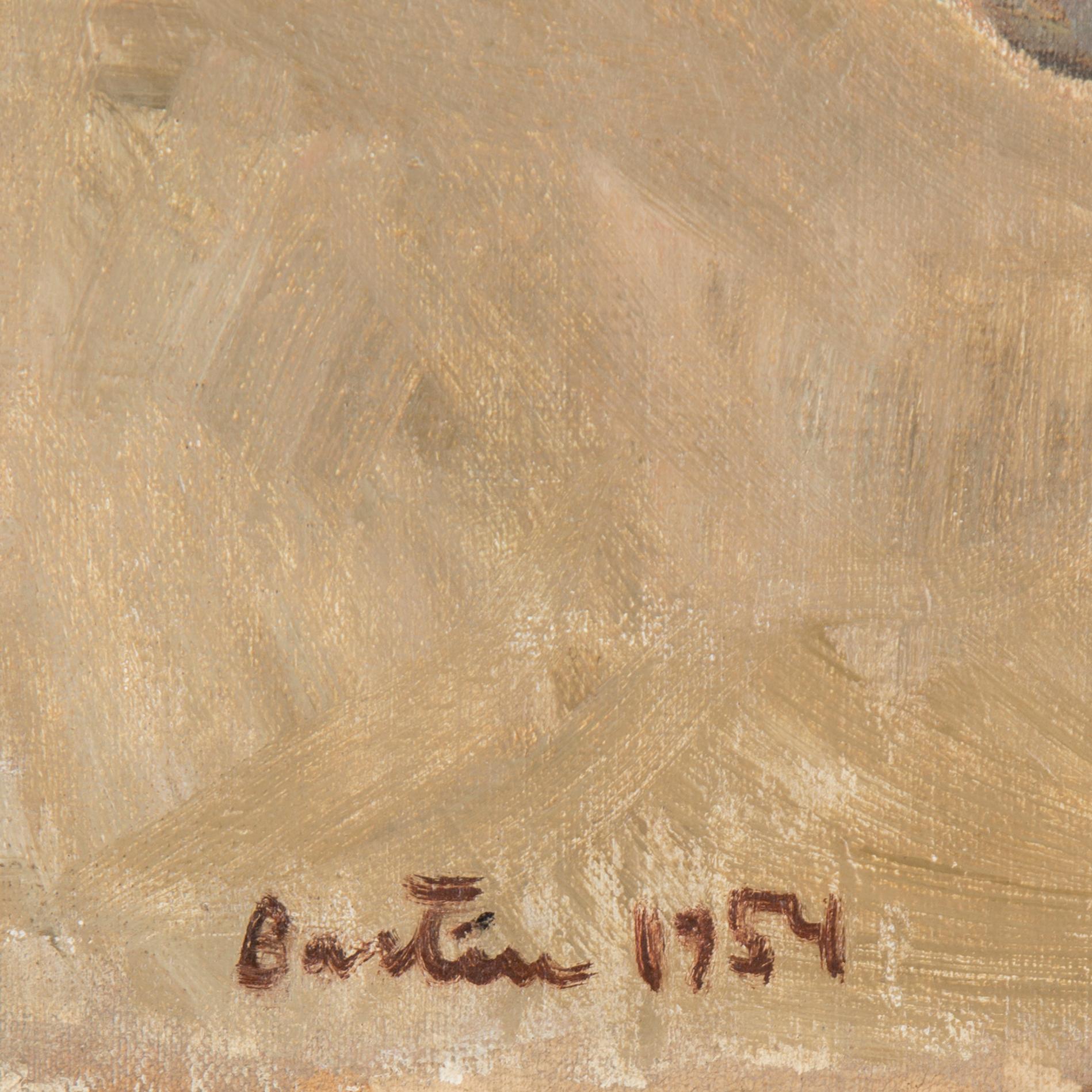 LOUIS BASTIN, oil on canvas, signed and dated 1954.