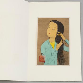MAI TRUNG THỨ, portfolio with 8 lithographs on silk, signed and stamped by the artist,  published in 1961, 463/523.
