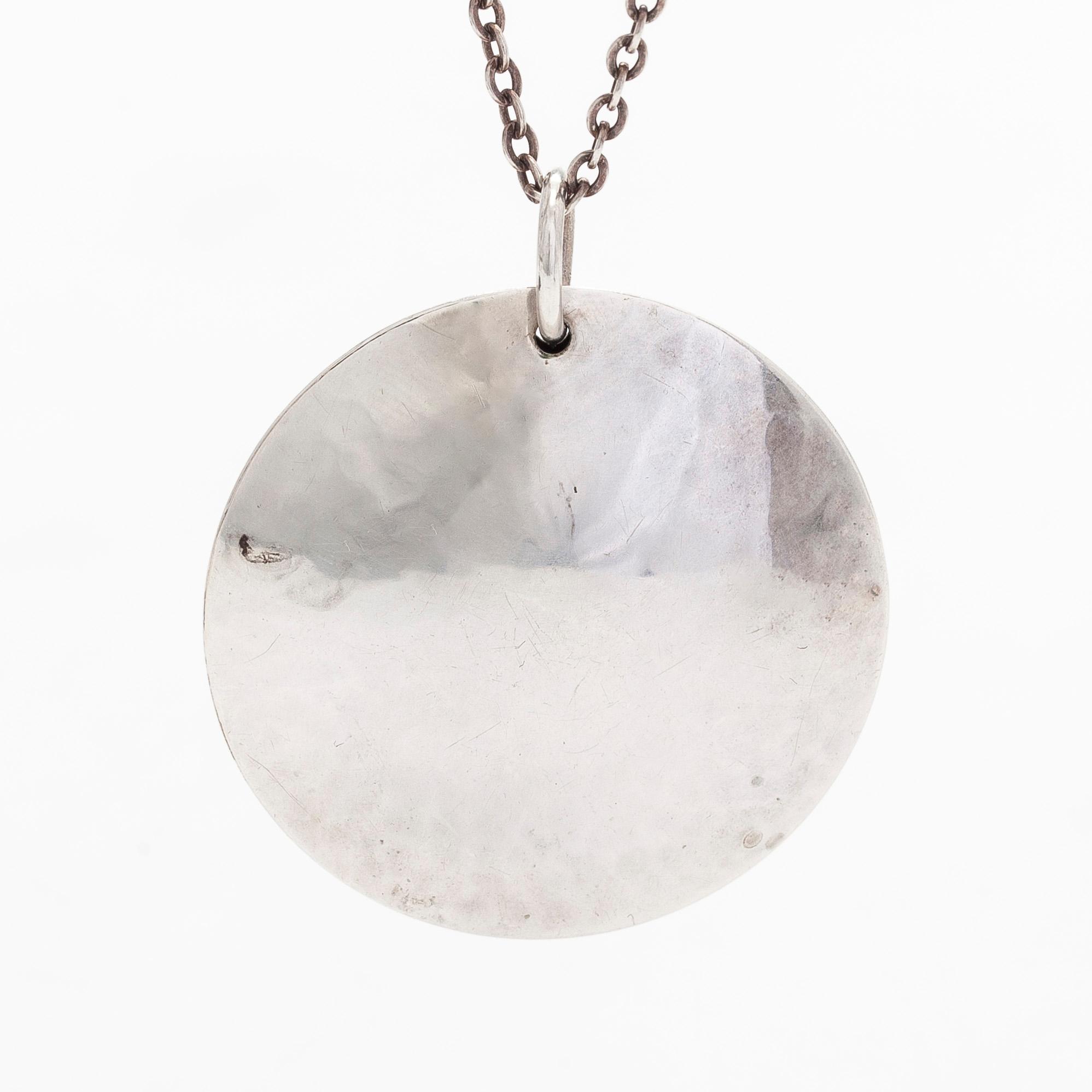 Owe Johansson, a silver necklace, Helsinki 1970.