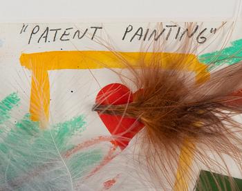 Erik Dietman, mixed media/collage on paper, signed.