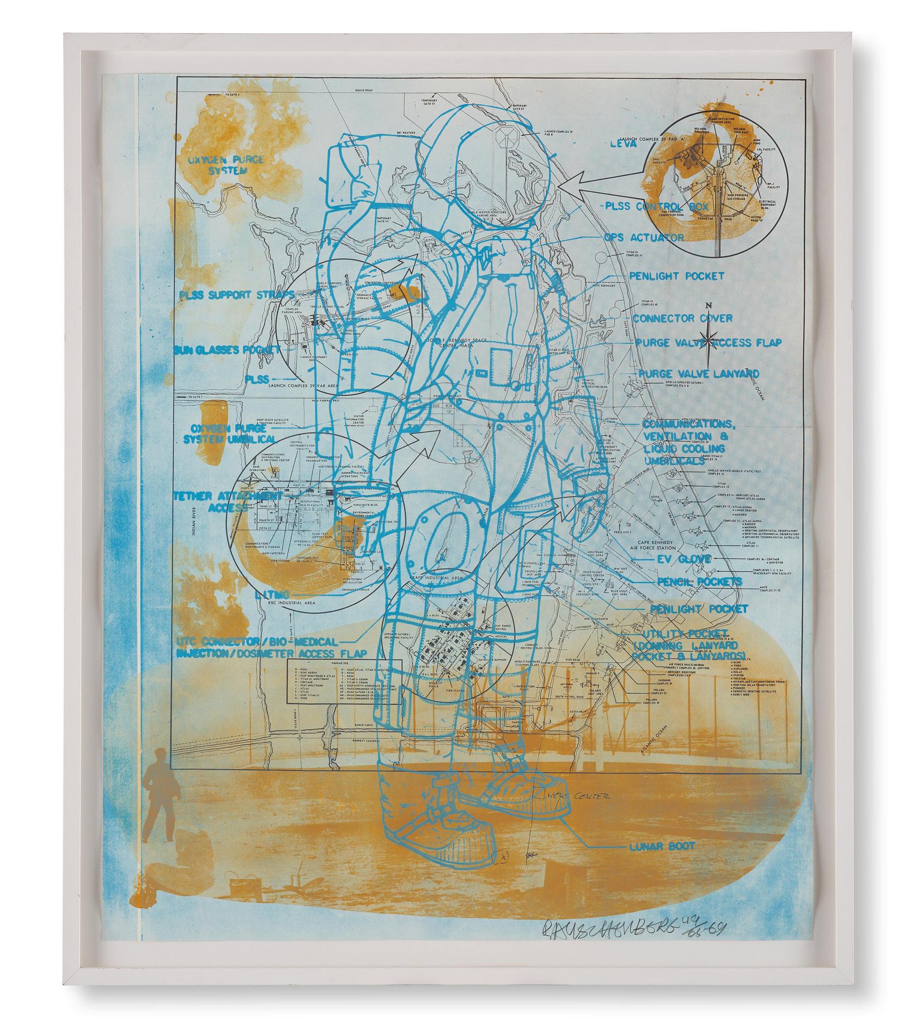 Robert Rauschenberg, "Trust Zone (Stoned Moon Series)".