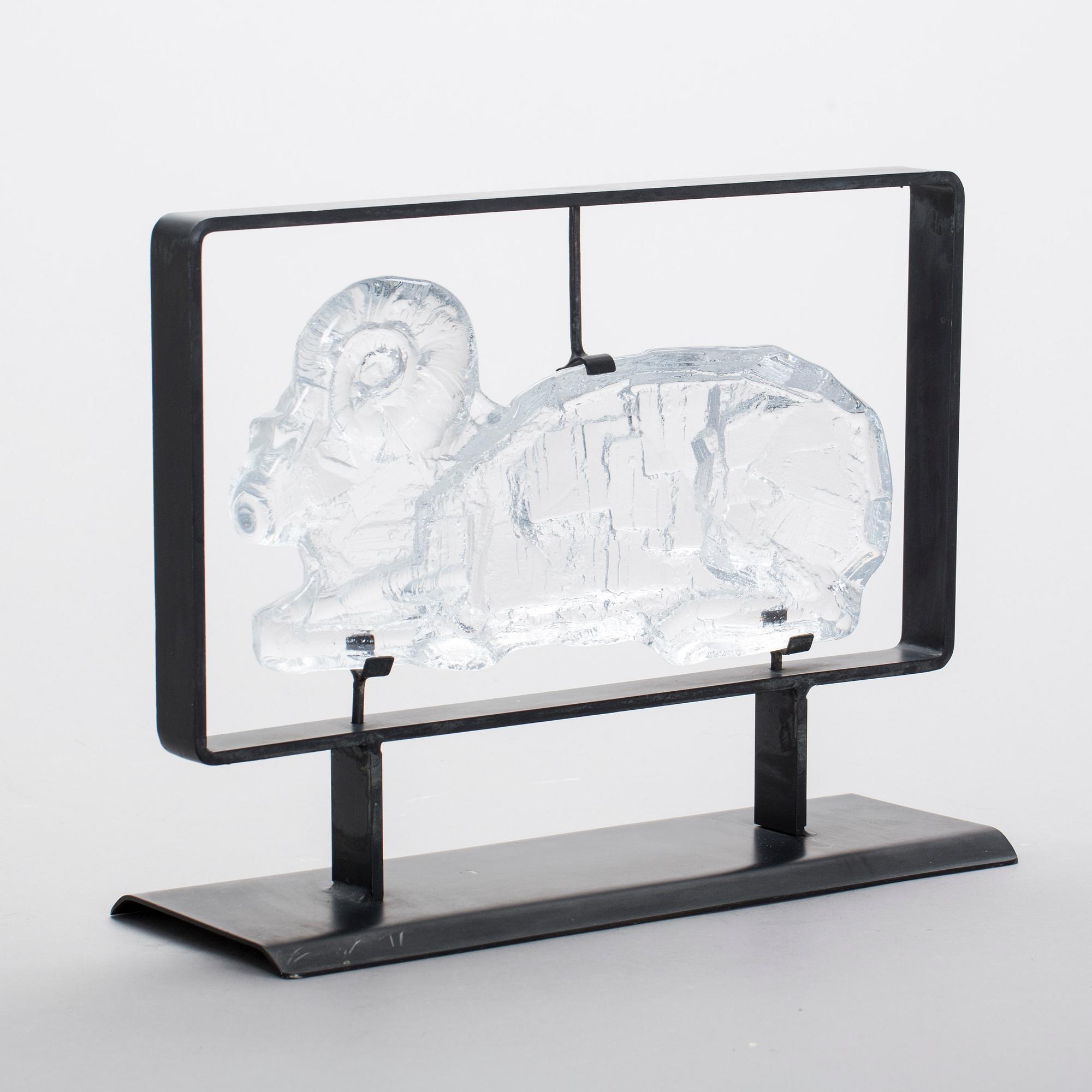 SKULPTUR, glas, Erik Höglund, Boda.