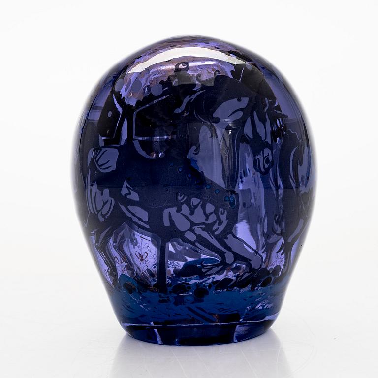 Sini Majuri, unique glass sculpture, 'Today I Dream of You, Secretly' signed Sini Majuri, Riihimäki 2024.