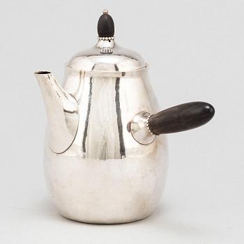 GEORG JENSEN, a sterling silver model 80 coffee pot.